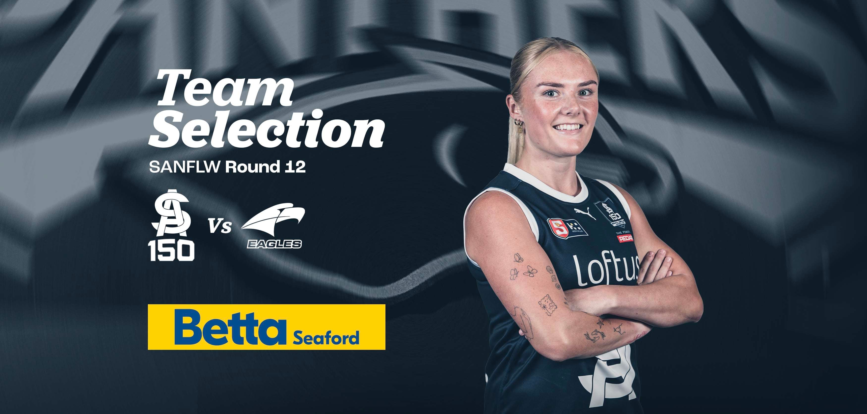 BETTA Team Selection: Round 12 SANFLW v Eagles BETTA Team Selection: Round 12 SANFLW v Eagles